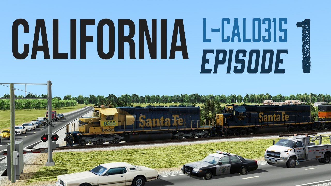 Run 8 Train Simulator: California ep 1: L-CAL0315 Local Job - Fresno to Modesto Route