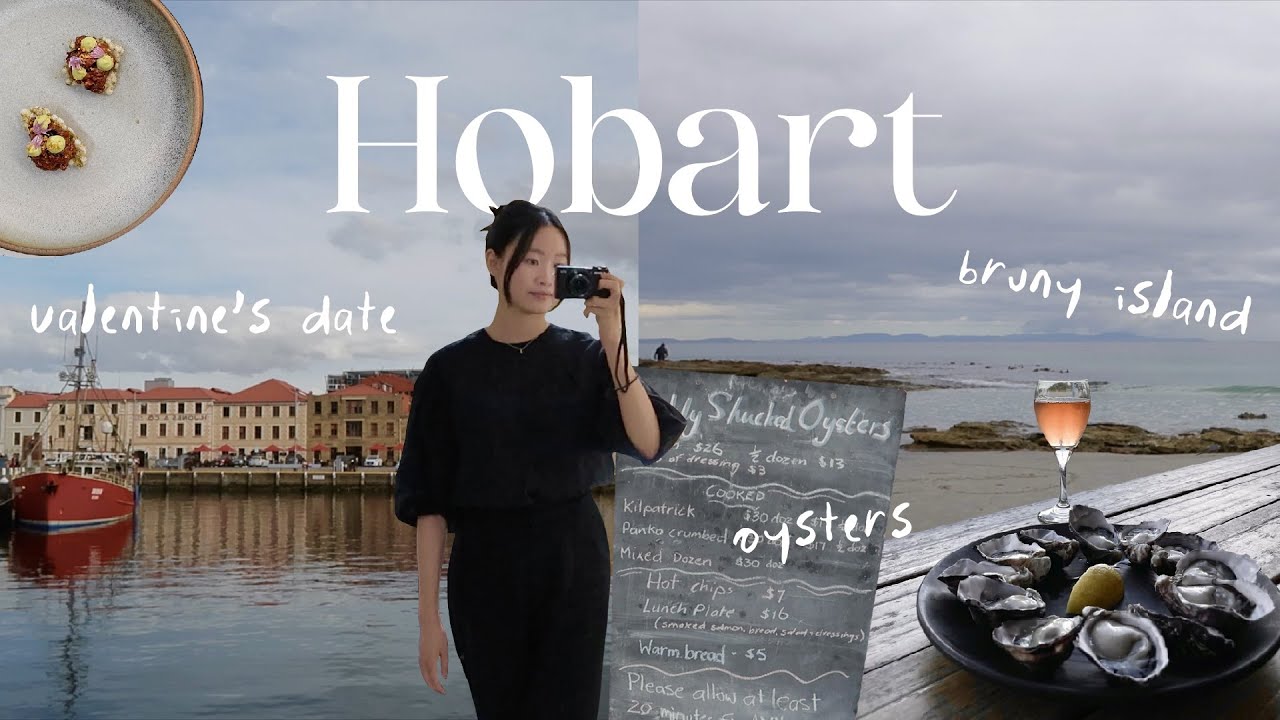Hobart Vlog | THE best oysters 🦪, romantic harbour, skincare routine ✨