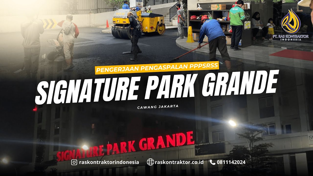 Jasa Pengaspalan Jakarta | Signature Park Grande | PT. RAS Kontraktor Indonesia