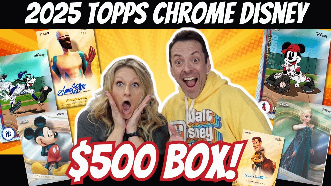 Полная коробка за 500 долларов! Распаковка коллекционной коробки Topps Chrome Disney 2025 года!