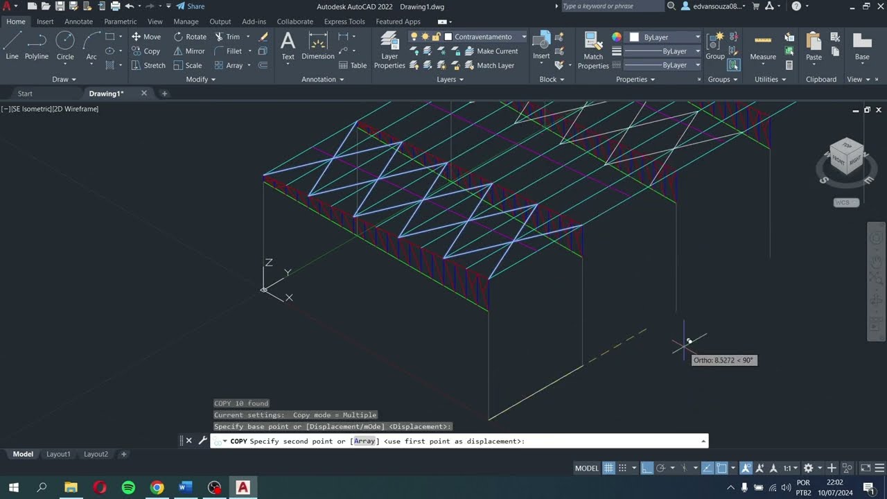Aula Grátis: Como Elaborar o Unifilar de Galpão no AutoCAD - Domine Estruturas Metálicas!