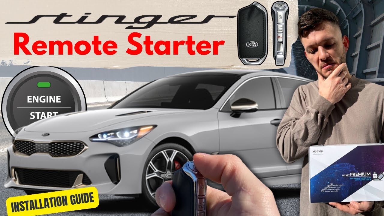 Установка дистанционного запуска Kia Stinger за 5 минут | Как установить | My Key Premium