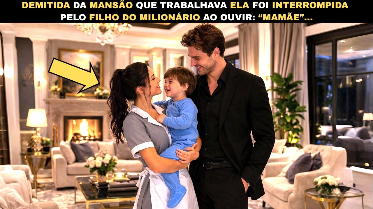 DEMITIDA DA MANSÃO QUE TRABALHAVA, ELA FOI INTERROMPIDA PELO FILHO DO MILIONÁRIO AO OUVIR “MAMÃE”