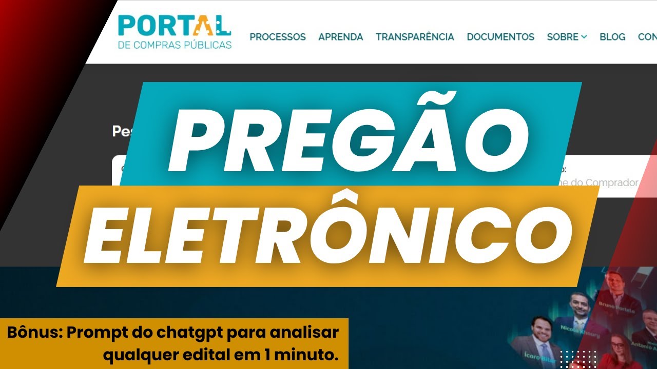 Como vencer um PREGÃO ELETRÔNICO no Portal de Compras Públicas e vender para a Prefeitura.