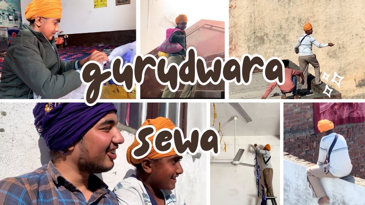 Aja Gurudwara sewa kate🙏