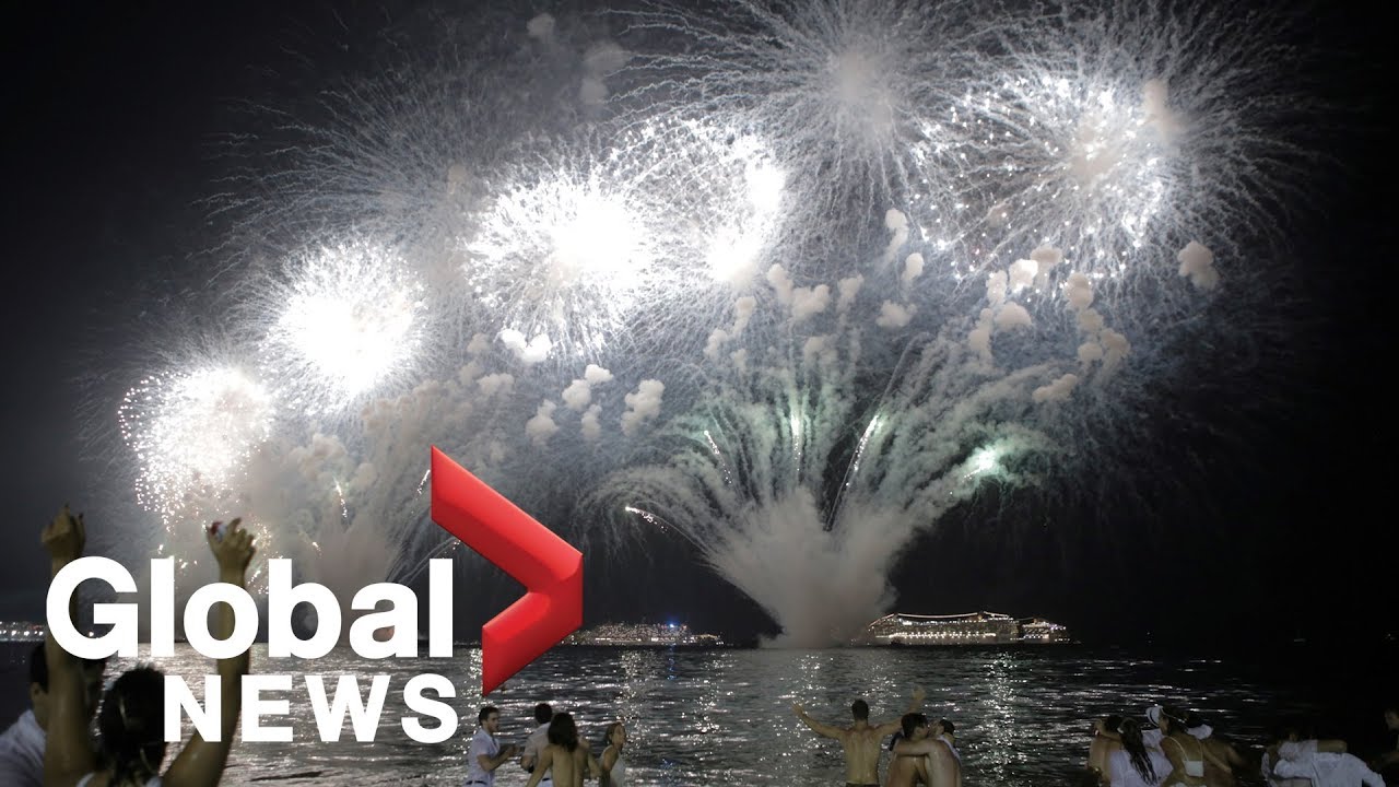 Rio rings in 2019 with a spectacular fireworks display