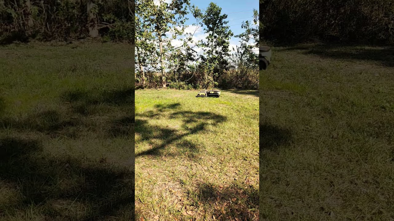 Yarbo mower test running on 6 acres before the grass starts growing fast