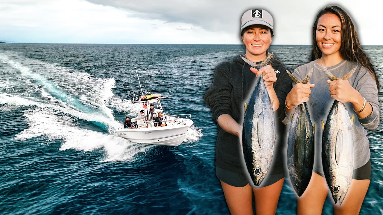 Hawaii Bluewater Spearfishing for Sushi Party (Cold Smoked Sashimi)