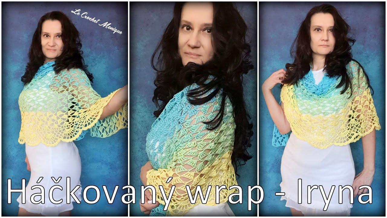 Háčkovaný wrap Iryna/Crocheted Wrap Iryna (english subtitles)