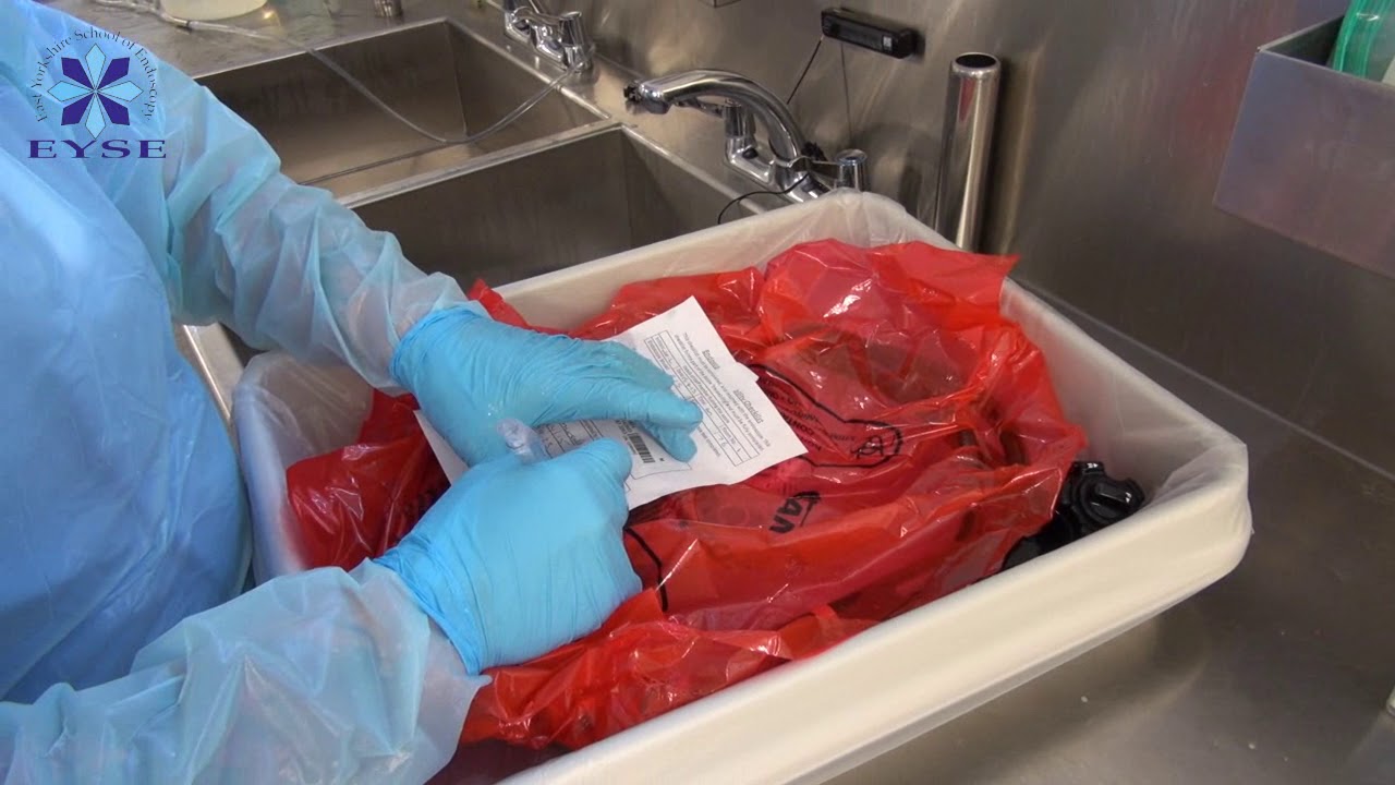Colonoscope reprocessing cycle 1