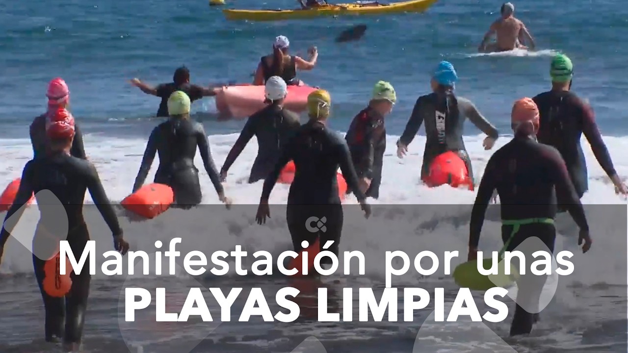 Vecinos de Telde se manifiestan por unas playas limpias y seguras