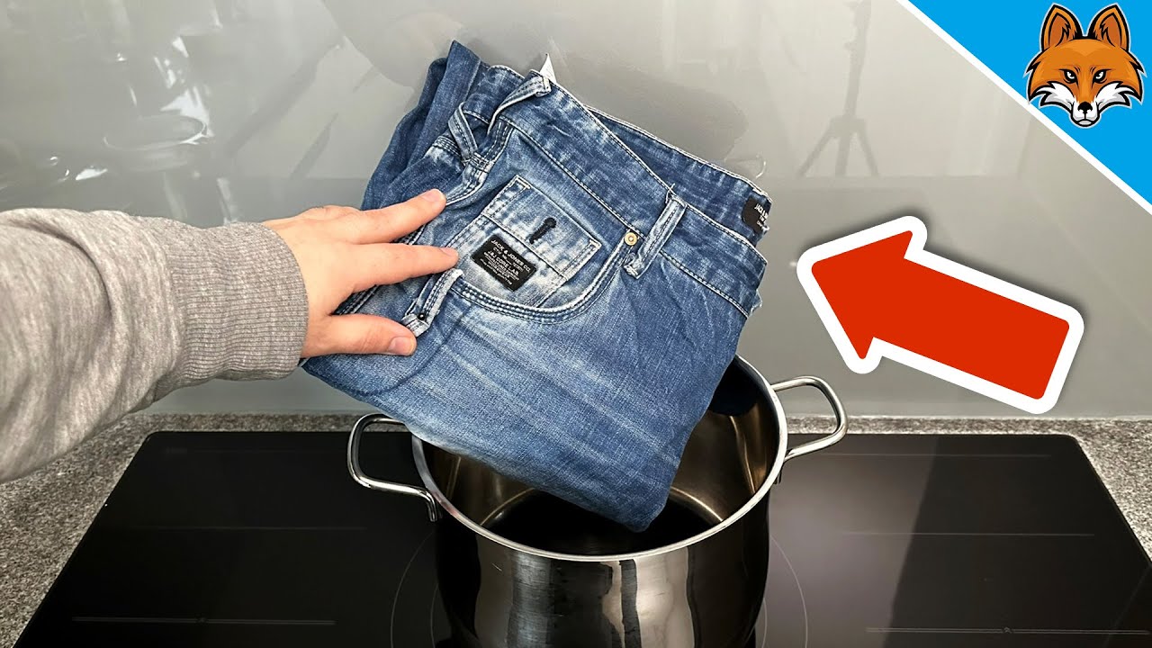 Прокипятите джинсы 10 минут и ПОСМОТРЕТЬ, ЧТО ПРОИЗОЙДЕТ💥(невероятно)🤯