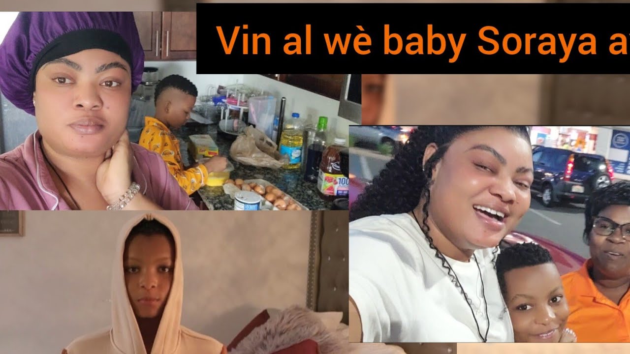 vin nal wè baby Soraya avèm 🥰vin gade kijn pitit Dorothy a konn fè manje😱