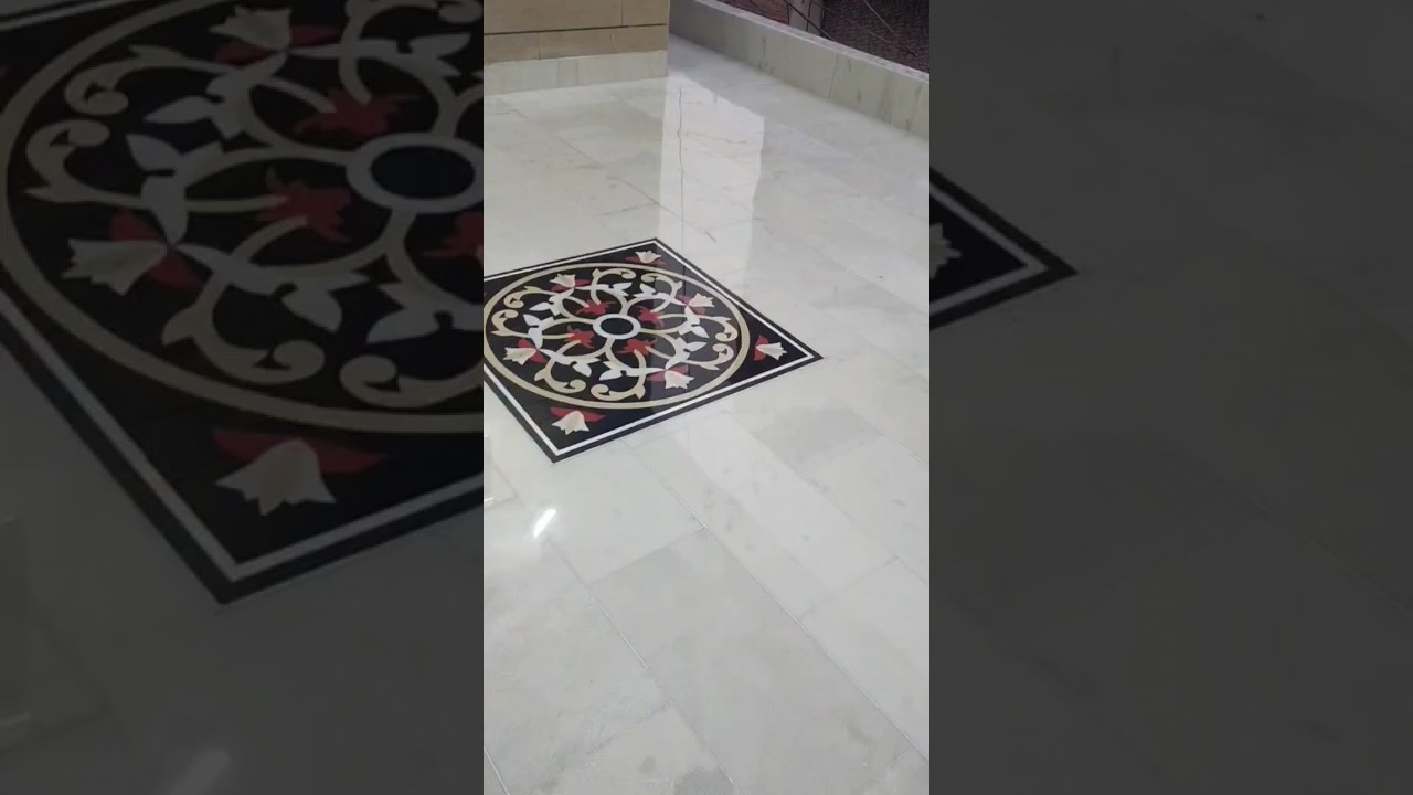 Ziarat White Marble floor design #short #marbledesign #marbleshort