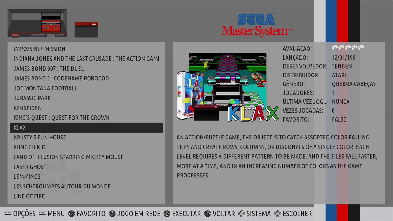 Lista de Jogos do Master System - Videogames Game com Caf&eacute;