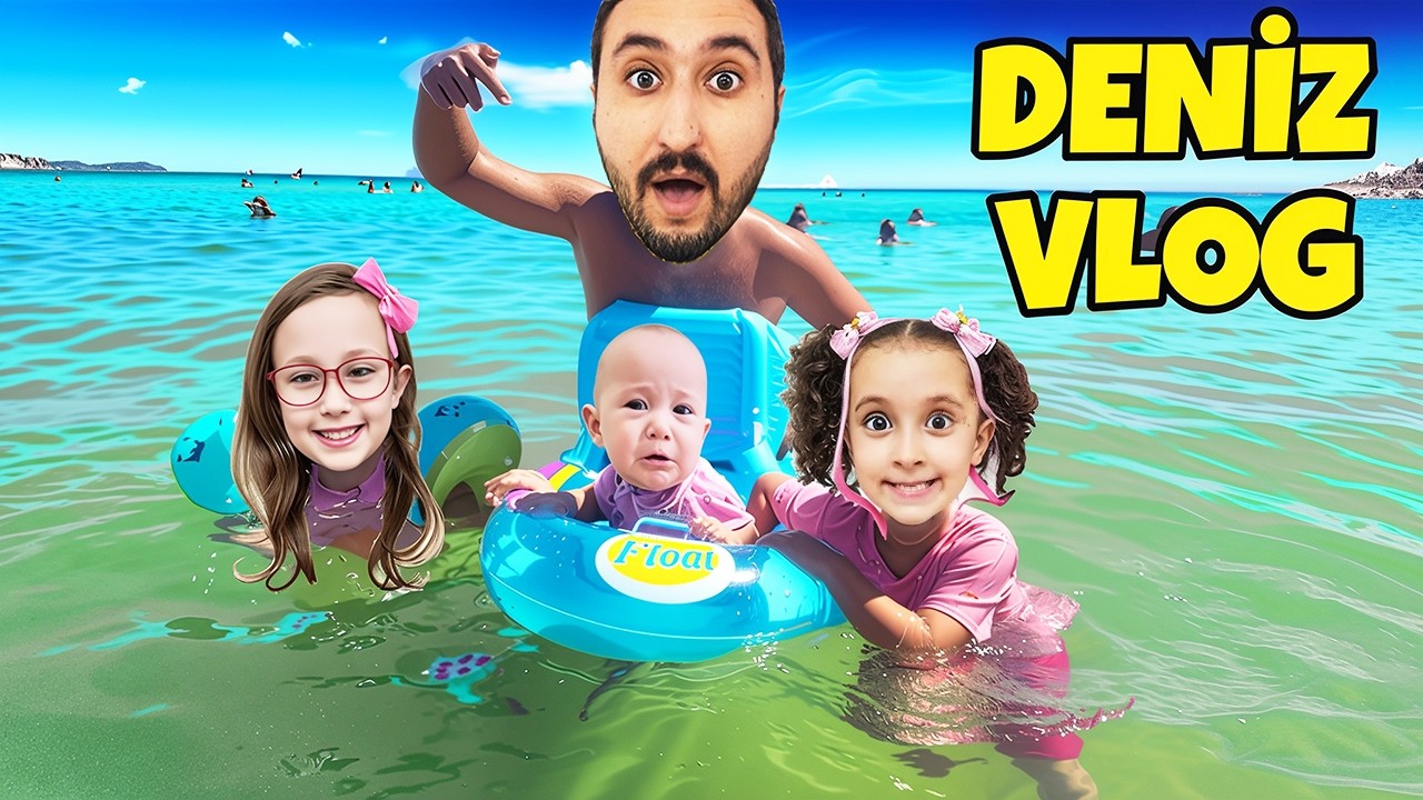 DENİZ VLOG !! DENİZE HAZIRLIK !! DEV DALGALI DENİZE GİTTİK !! BAHAR BANU ALYA ASEL MİRA !!