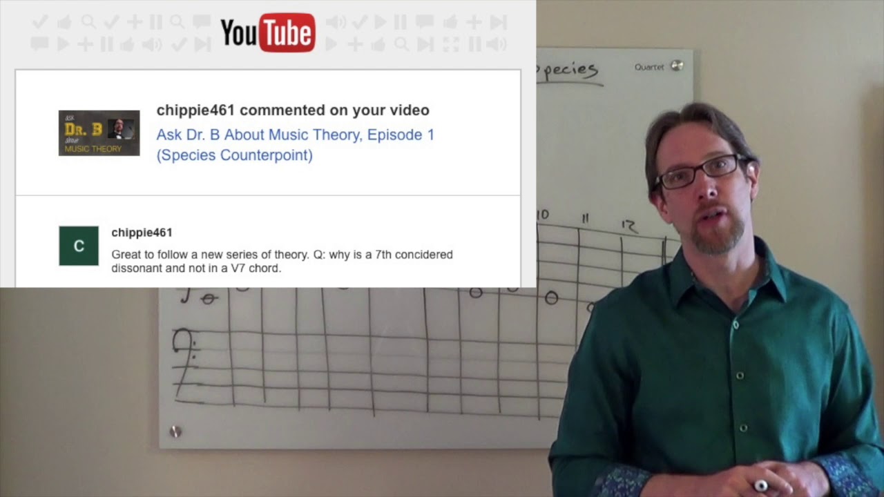 Ask Dr.  B About Music Theory, Episode 2 (Species Counterpoint, Part 2)