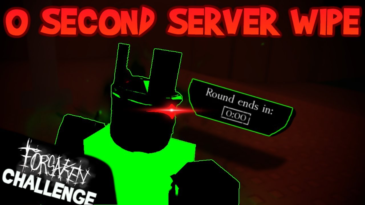 SERVER WIPING with only 0 SECONDS LEFT ?! (Forsaken Roblox)