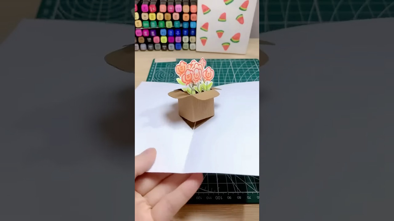 DIY 3D flower POP UP card