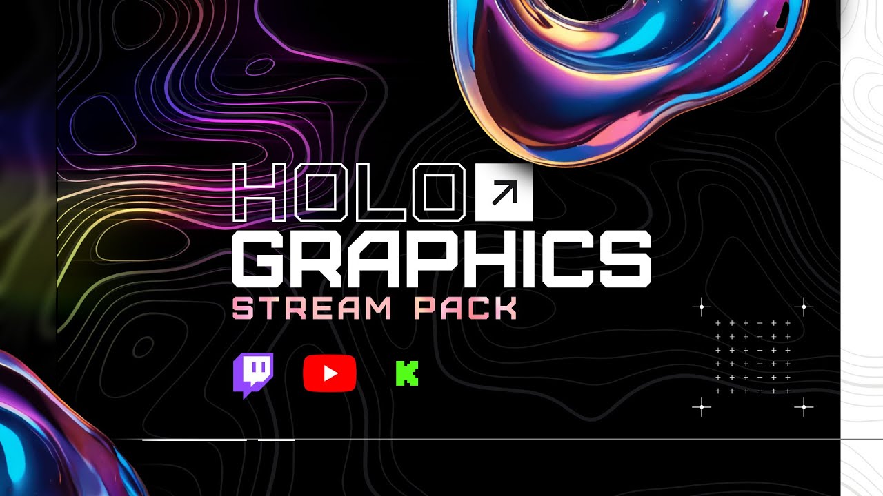 NEW! Holographics Stream Overlay Pack for Twitch
