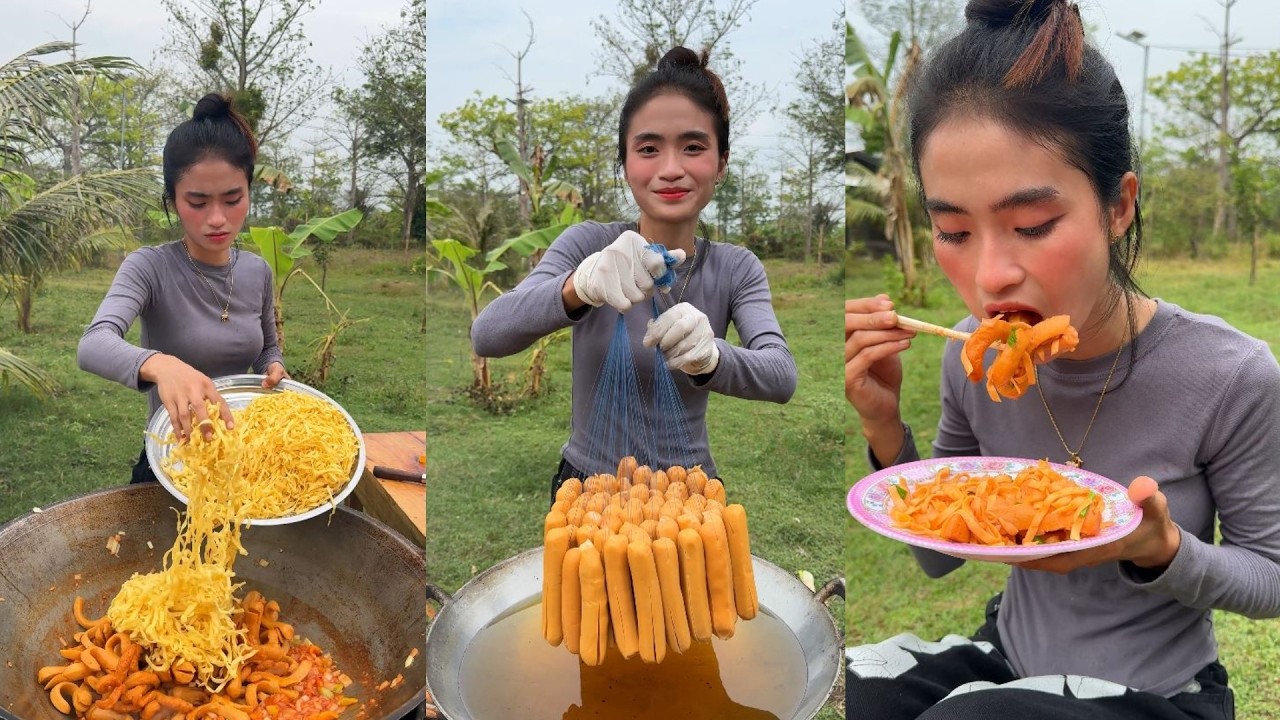Amazing cooking deep fried hotdog recipe