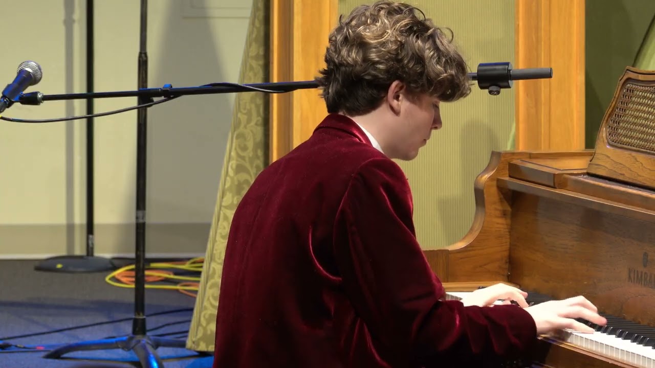 Truman Jasinski plays Minstrels on piano
