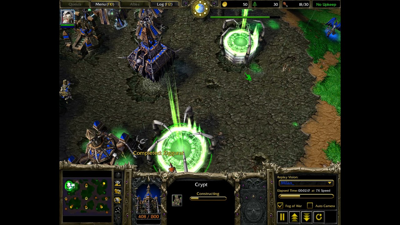 Frozen Throne 1.27b, Rubattle.net Server, Undead Vs Orc