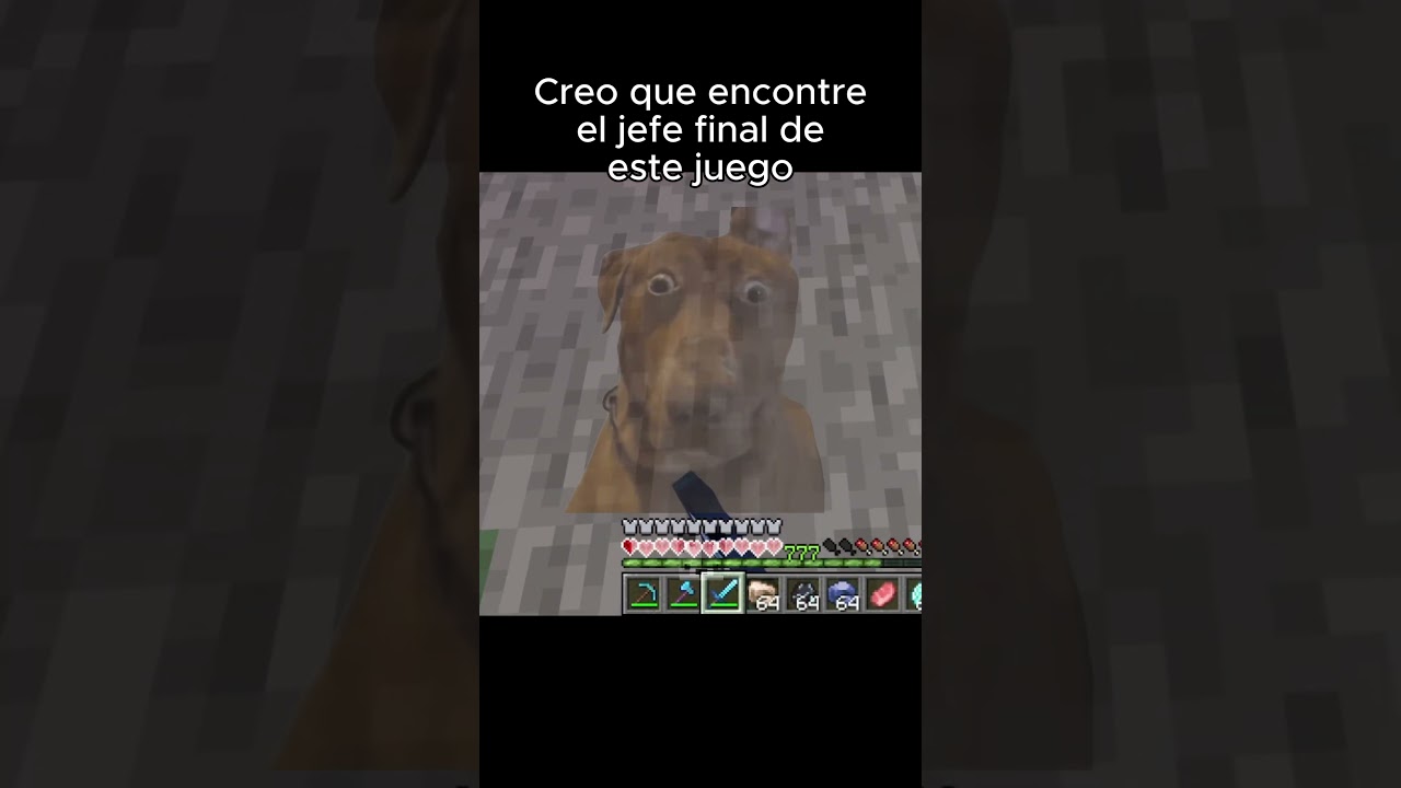 creo que encontr&eacute; el jefe final de este juego 💀 #minecraft #shorts