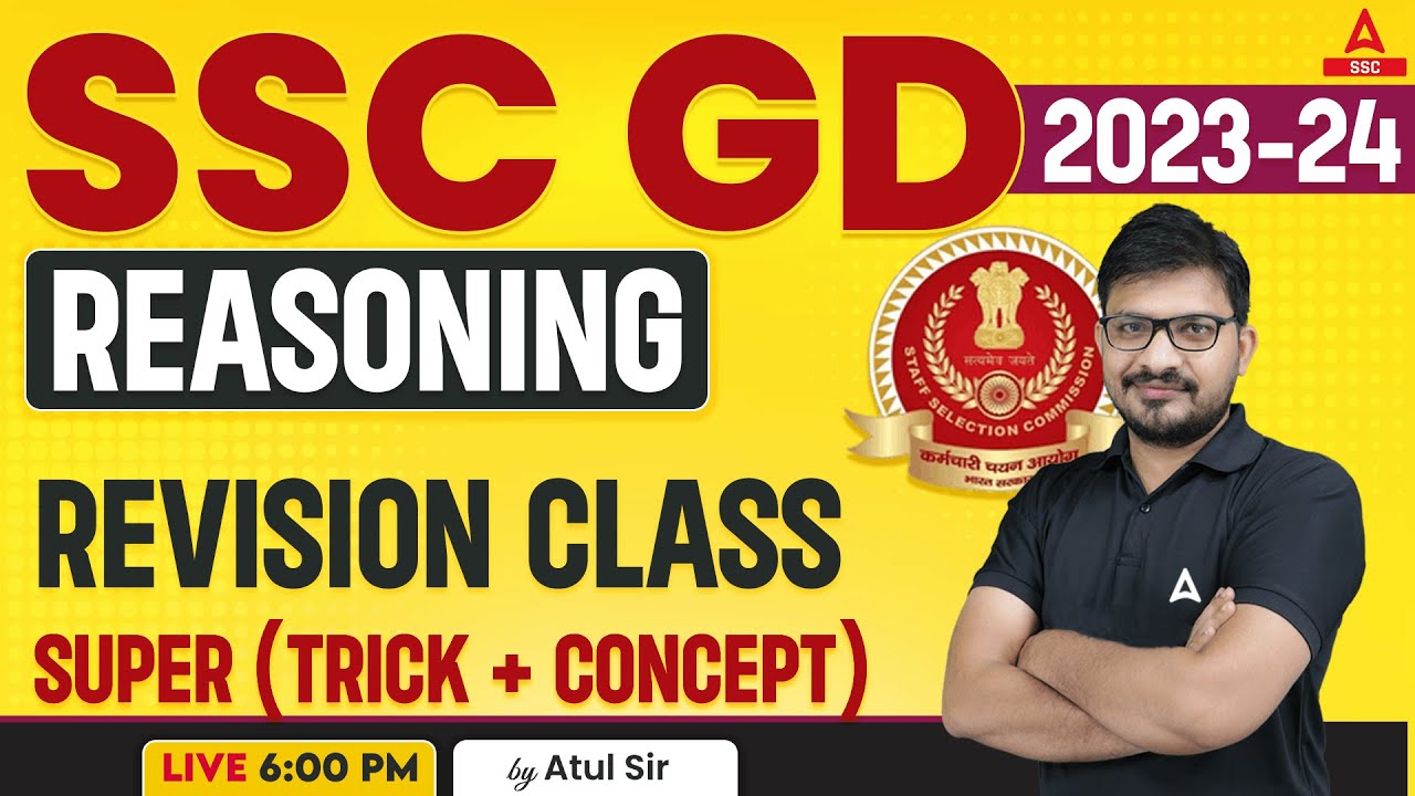 SSC GD 2023-24 | SSC GD Reasoning by Atul Awasthi | SSC GD Reasoning Trick & Concept | Lec-2