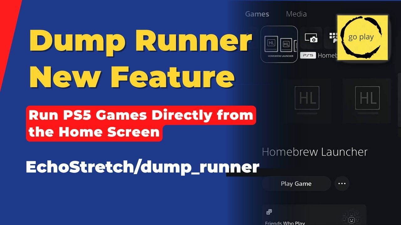 Как установить игры для PS5 на главный экран с помощью Dump Runner (постоянный способ)