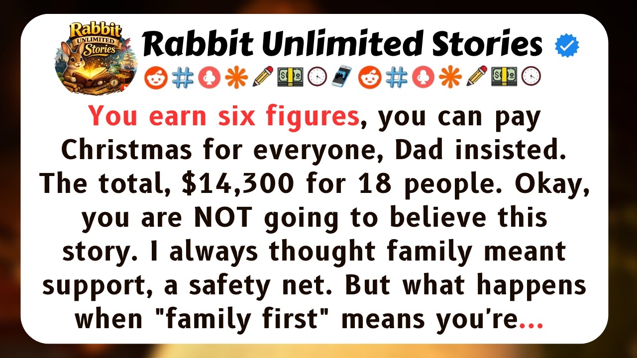 You earn six figures, you can pay Christmas for everyone...[Full Stories]