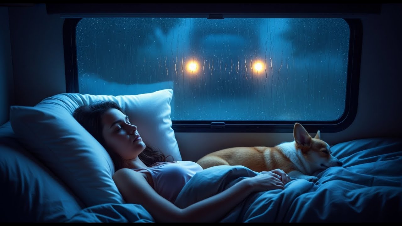 99% Fall Asleep Fast with Heavy Rain & Thunder Outside the Window – Instant Sleep Sound