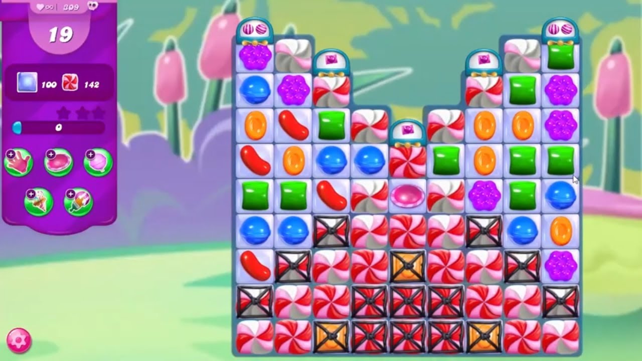 Candy Crush Saga LEVEL 309 NO BOOSTERS (new version)