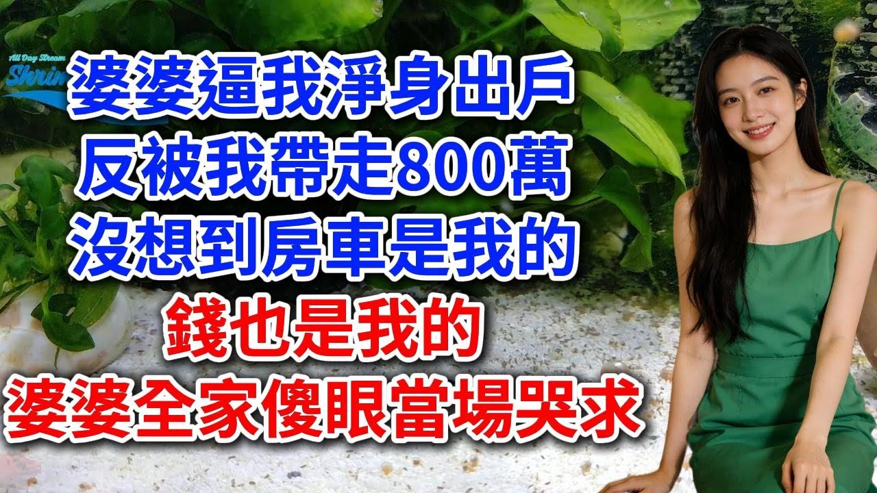 【完結】婆婆逼我淨身出戶，我出戶時帶走了800萬和孩子#小说 #家庭 #爽文 #打脸 #完结文 #有聲書 #一口气看完