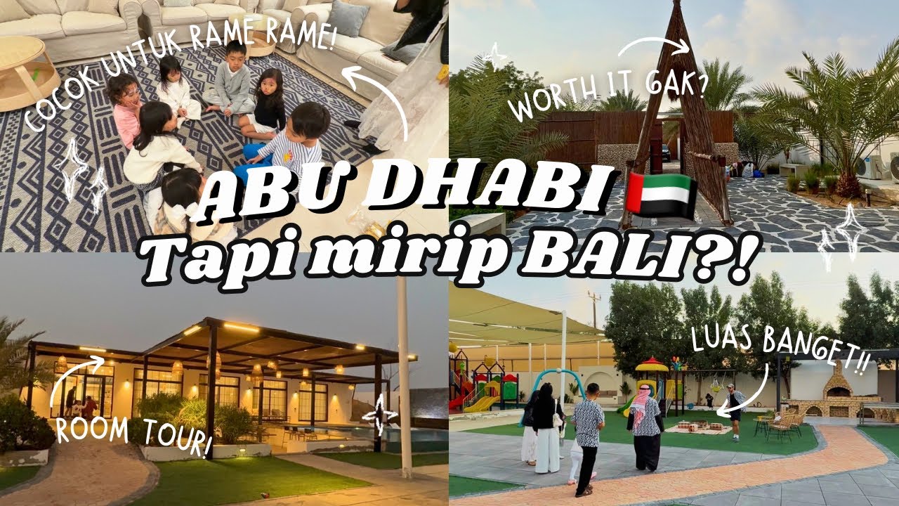 Nginep di Villa Abu Dhabi yang Vibes-nya Bali Banget! 🌴😱