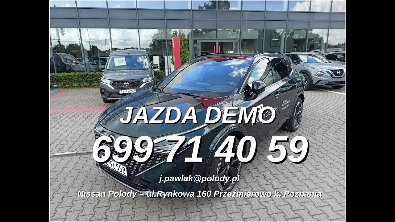 Nissan Polody prezentuje: Qashqai MHEV N-Design z pakietem komfort DEMO