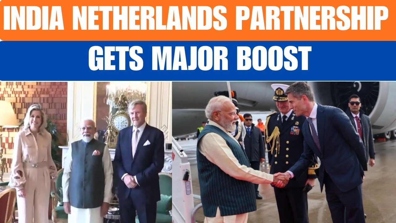 PM Modi Arrives in Netherlands for Key Talks on Trade & Technology | News9
