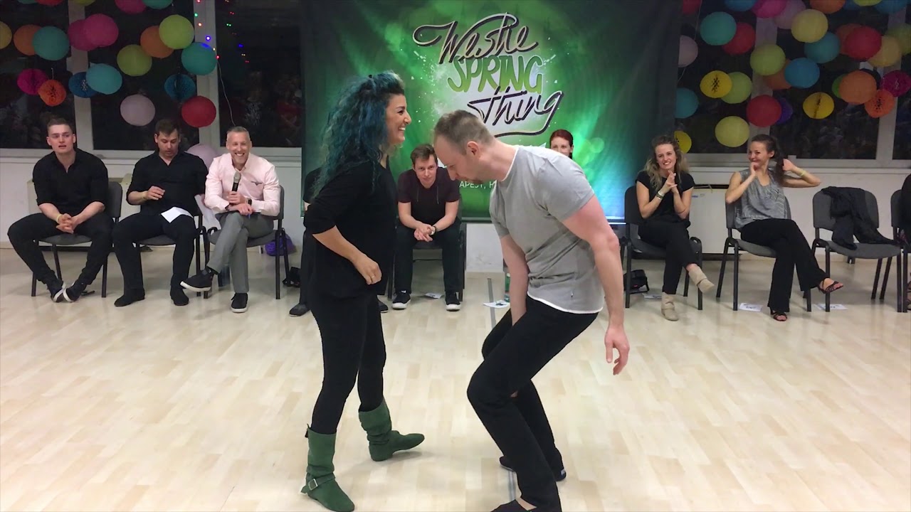 Attila Partos and Karin Kakun - 3rd place All-Stars J&J - Westie Spring Thing 2019