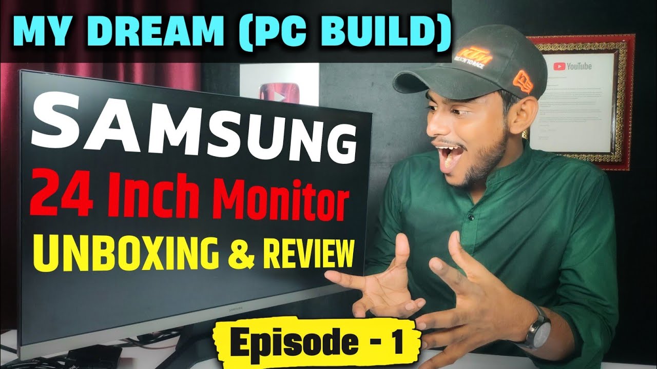 Samsung 24 Inch Monitor Unboxing & Review | LS24C330GAWXXL | My Dream Pc Build Episode 1