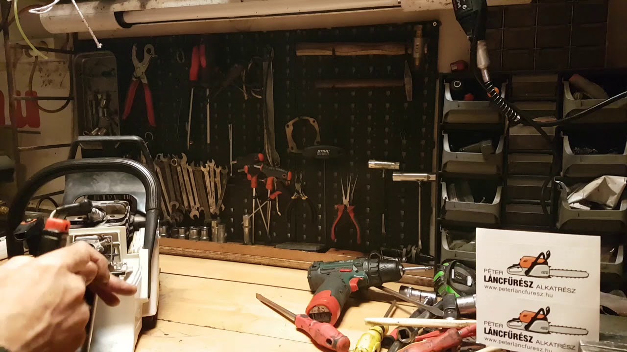 Stihl 034 Av electronic quickstop chainsaw állapotfelmérés