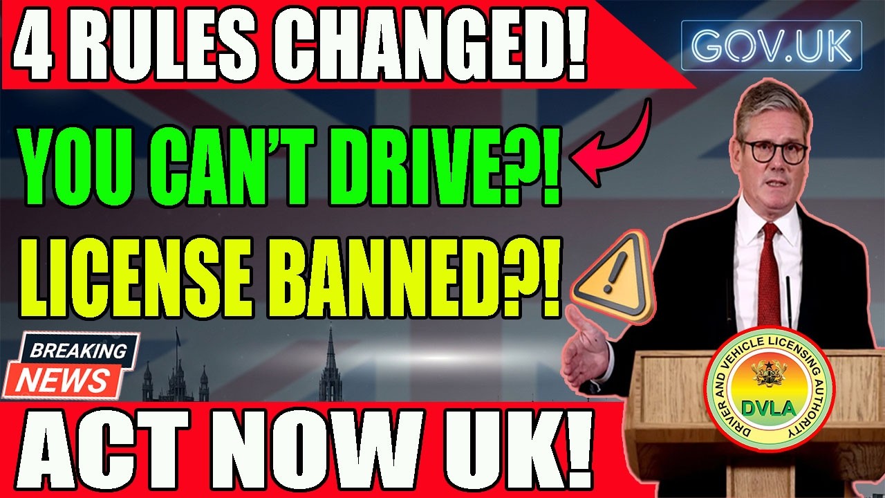 4 New DVLA Rules LIVE Today &ndash; Break Them & Lose Your Licence! 🚨