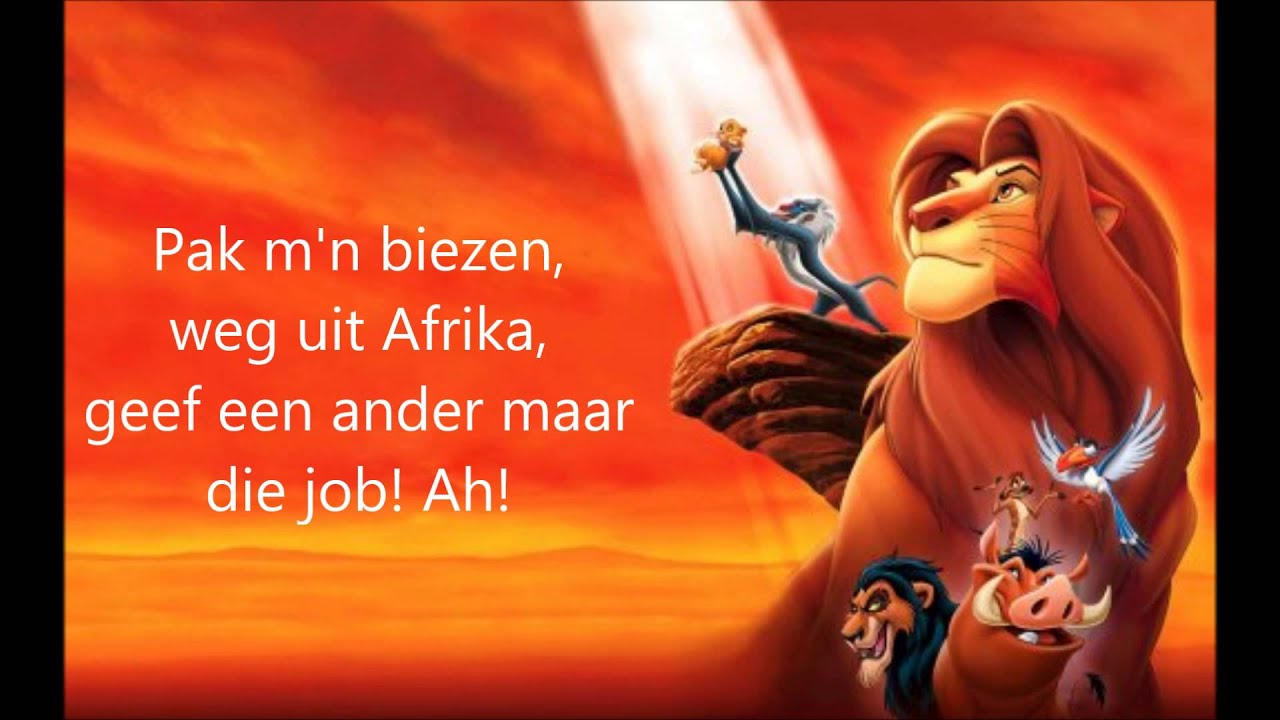 The Lion King-Wacht maar af totdat ik koning ben