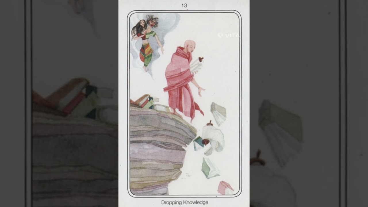 Carta 13 Abandonando o conhecimento: Tarot da Transformação de Osho 
