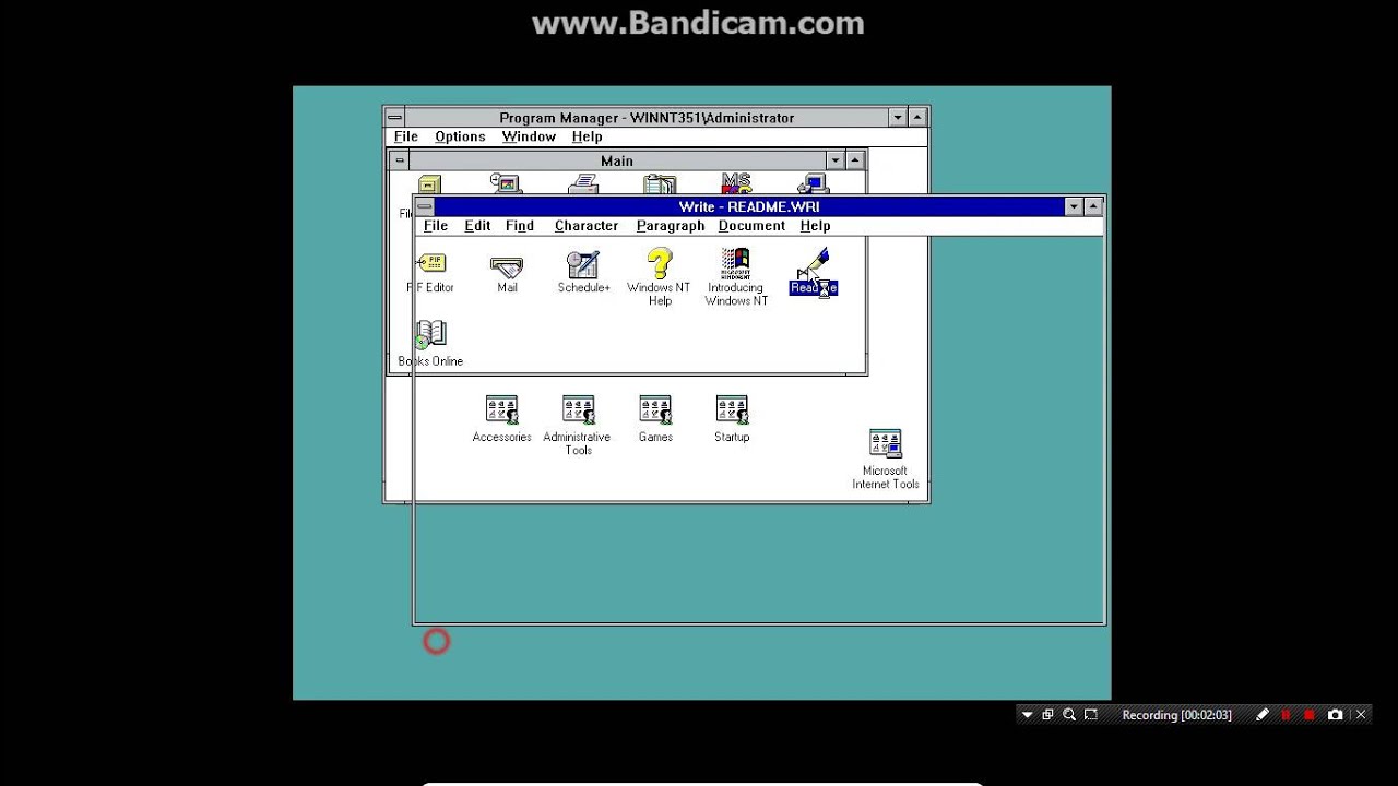 Windows NT 3.51 Workstation Service Pack 5 on VirtualBox