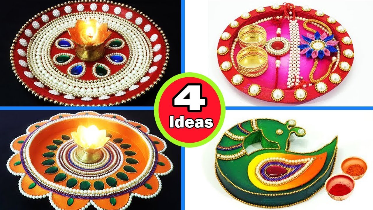 4 Easy Rakhi Thali Decoration Ideas for 2019 - How to Decorate Rakhi Thali at Home | StylEnrich
