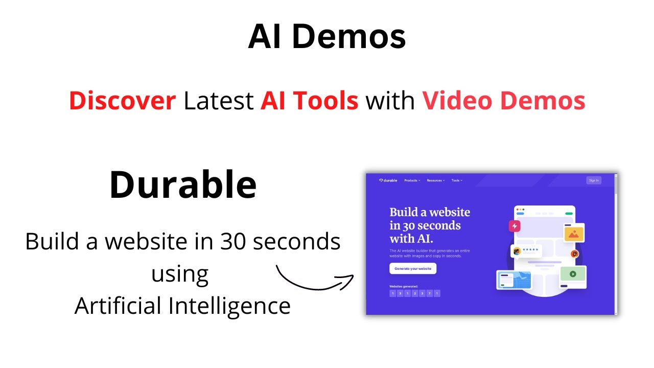 Build a Website in 30 Seconds with Durable's AI-Powered Platform | Durable Demo