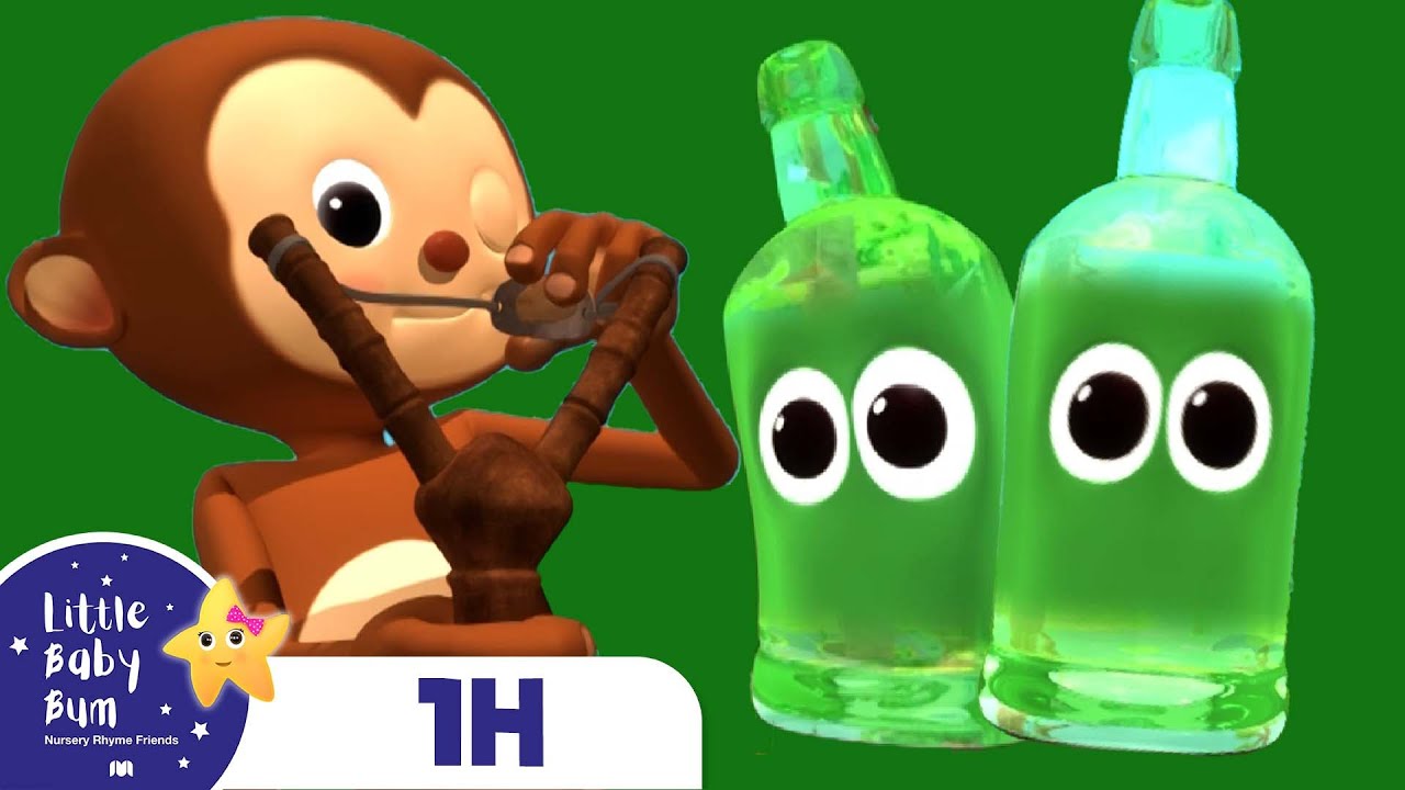 Ten Green Bottles Hanging on the Wall | Little Baby Bum | 1 Hour of Fun Kids Songs