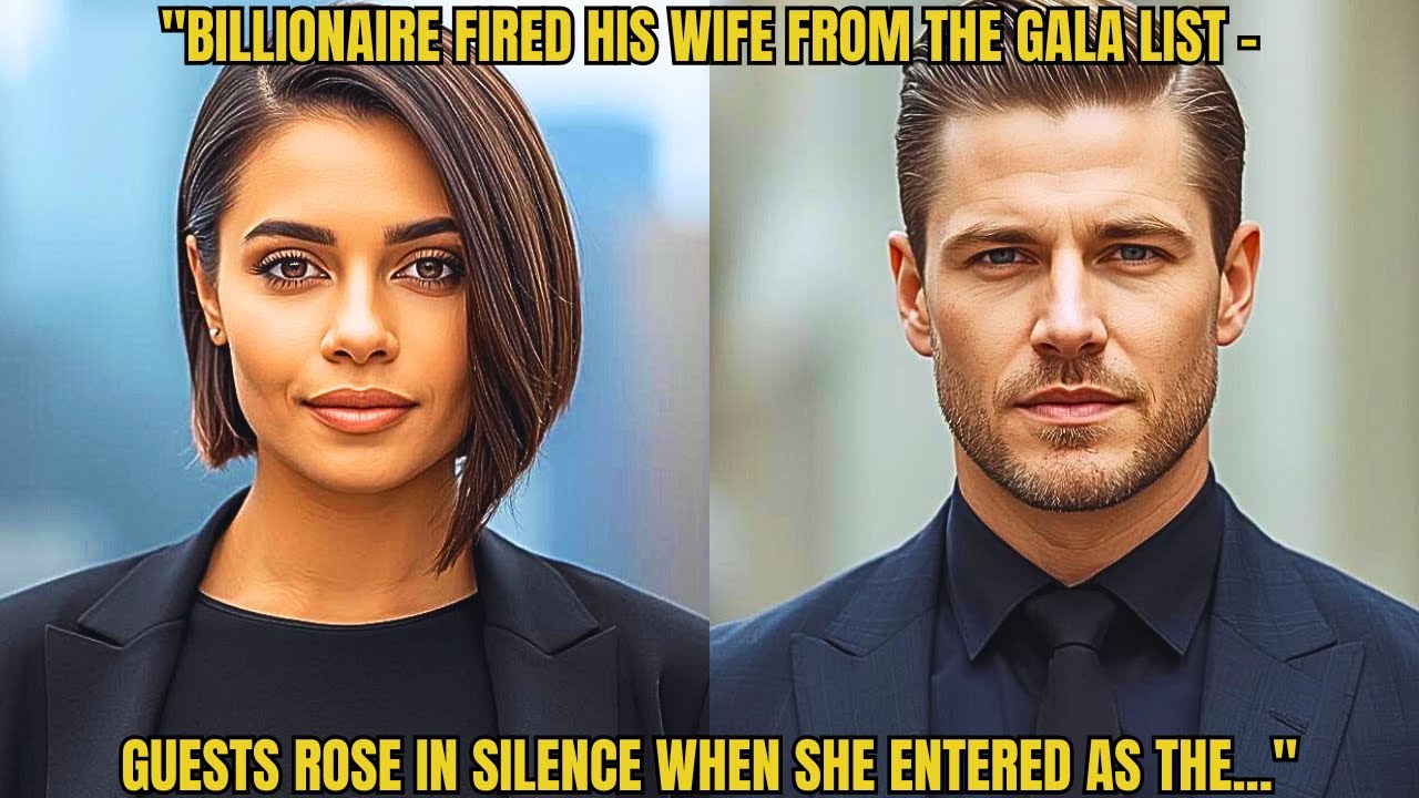 BILLIONAIRE FIRED HIS WIFE FROM THE GALA LIST — GUESTS ROSE IN SILENCE WHEN SHE ENTERED AS THE