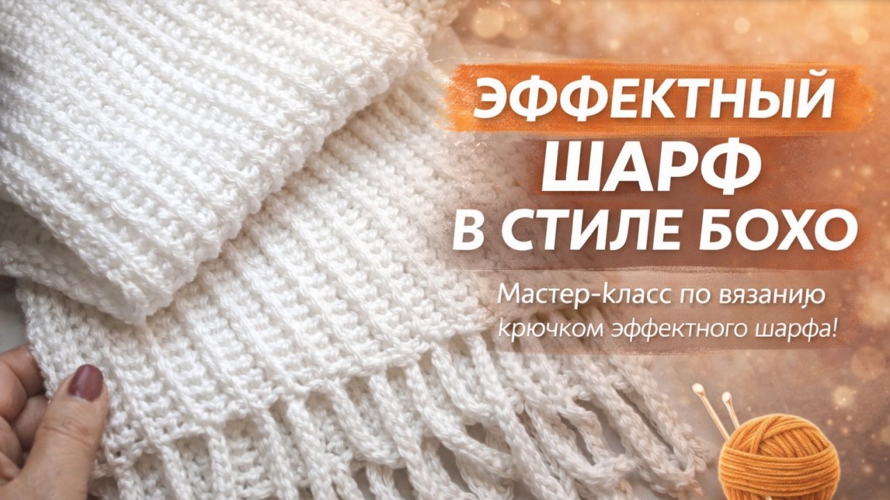 ЭФФЕКТНЫЙ ШАРФ В СТИЛЕ БОХО