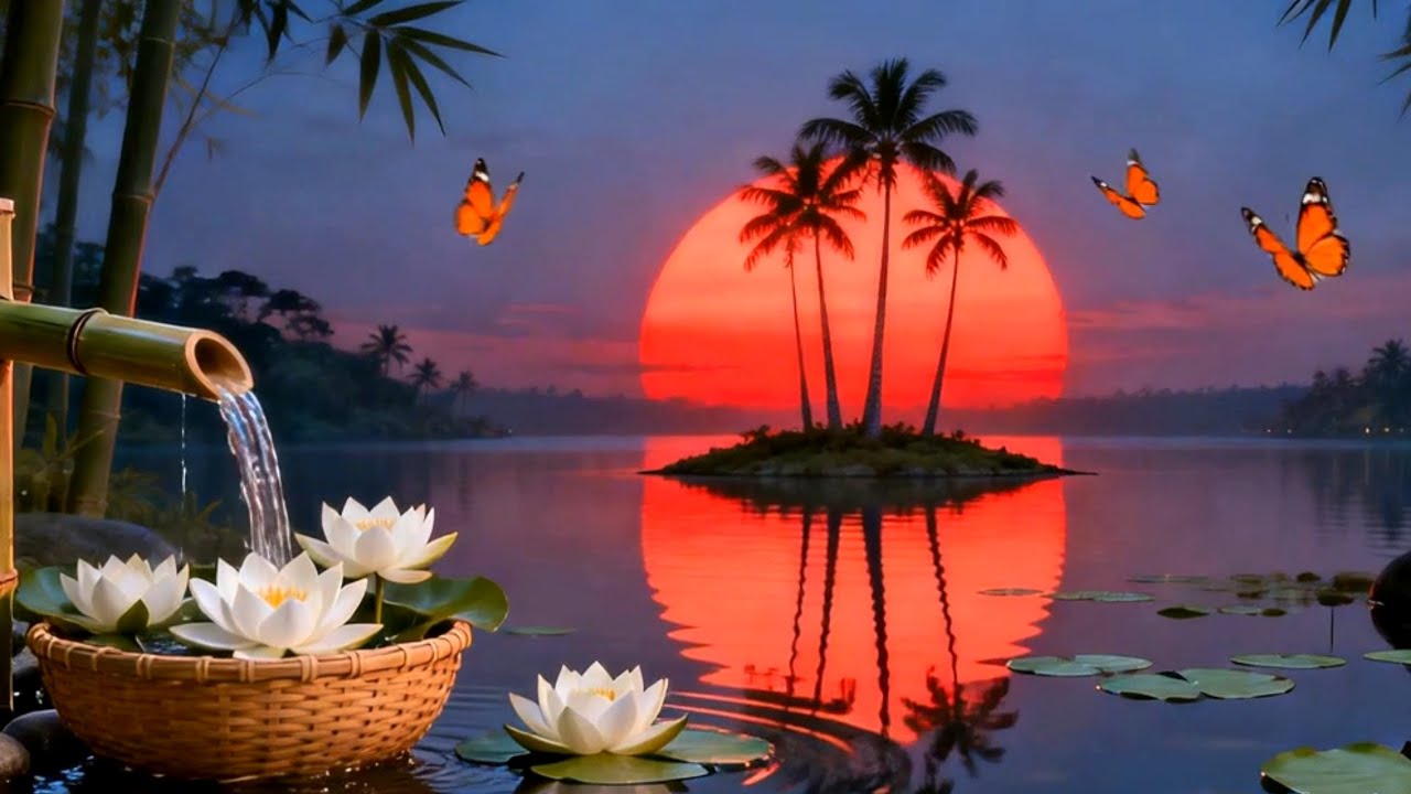 The Sound of Bamboo Water in a Zen Garden | Spa Music for Relaxation & Meditation